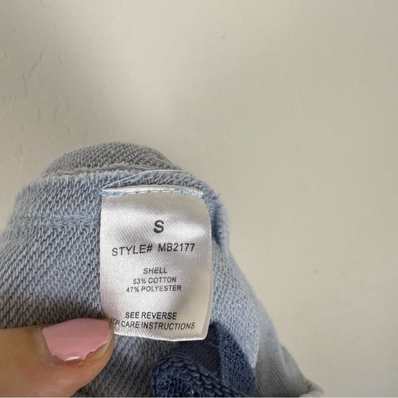 OLI & HALI Baby Blue Star Patchwork Wide Leg Ankle Pants - Picture 15 of 16